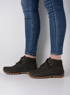 Hoge Veterschoenen|Herfst/Winter<Wolky Cross - asfalt nubuck asfaltnubuck