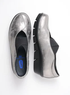 Instappers|Herfst/Winter<Wolky Cursa - grijs metallic nubuck grijsmetallicnubuck