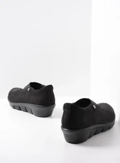 Instappers|Herfst/Winter<Wolky Cursa - zwart nubuck zwartnubuck