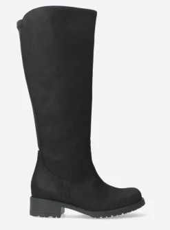 Lange Laarzen|Herfst/Winter<Wolky Curtina F2F - zwart nubuck zwartnubuck