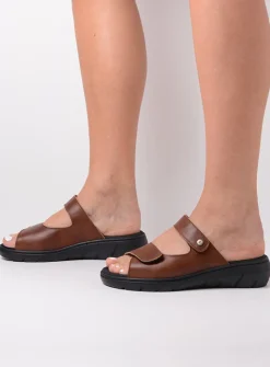 Slippers<Wolky Cyprus - cognac leer cognacleer
