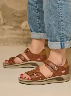 Sandalen<Wolky Desh - cognac leer cognacleer