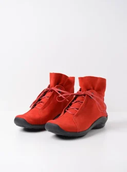 Hoge Veterschoenen|Herfst/Winter<Wolky Diana - donkerrood nubuck donkerroodnubuck