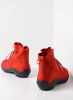 Hoge Veterschoenen|Herfst/Winter<Wolky Diana - donkerrood nubuck donkerroodnubuck
