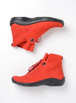 Hoge Veterschoenen|Herfst/Winter<Wolky Diana - donkerrood nubuck donkerroodnubuck