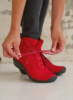 Hoge Veterschoenen|Herfst/Winter<Wolky Diana - donkerrood nubuck donkerroodnubuck