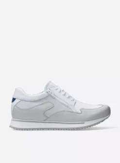 Veterschoenen Heren|Sneakers Heren<Wolky e-Go Men - wit combi stretch leer witcombistretchleer