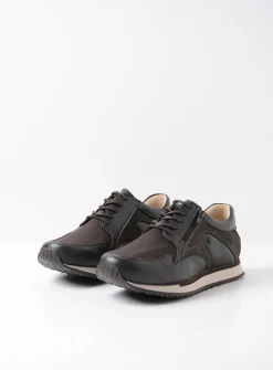 Lage Veterschoenen|Wandelschoenen<Wolky e-Go S2F - asfalt combi stretch leer asfaltcombistretchleer