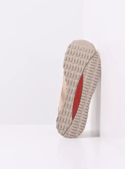 Lage Veterschoenen|Wandelschoenen<Wolky e-Go S2F - beige combi stretch leer beigecombistretchleer