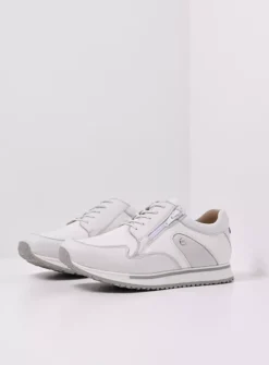 Lage Veterschoenen|Wandelschoenen<Wolky e-Go S2F - wit combi stretch leer witcombistretchleer