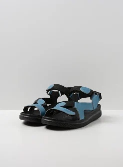 Sandalen<Wolky Energy Lady - jeans gevet leer jeansgevetleer