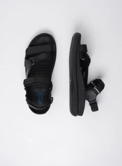 Sandalen<Wolky Energy Lady - zwart gevet leer zwartgevetleer