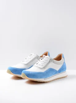 Veterschoenen Heren|Sneakers Heren<Wolky e-Runner - combi wit leer combiwitleer