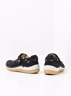 Bandschoenen<Wolky Esperanza - zwart effectleer zwarteffectleer