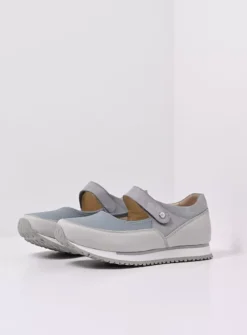 Wandelschoenen|Bandschoenen<Wolky e-Step - blauw combi stretch leer blauwcombistretchleer