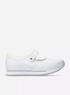 Wandelschoenen|Bandschoenen<Wolky e-Step - wit combi stretch leer witcombistretchleer