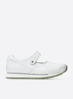 Wandelschoenen|Bandschoenen<Wolky e-Step - wit/lichtgroen leer wit/lichtgroenleer