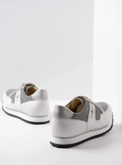 Lage Veterschoenen|Wandelschoenen<Wolky e-Walk - grijs/jeans leer grijs/jeansleer