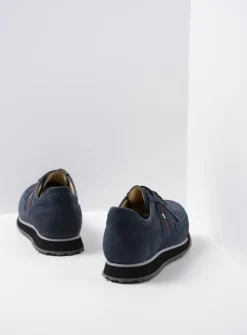 Lage Veterschoenen|Wandelschoenen<Wolky e-Walk - winterblauw stretch nubuck winterblauwstretchnubuck