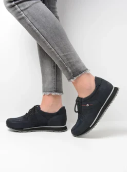 Lage Veterschoenen|Wandelschoenen<Wolky e-Walk - winterblauw stretch nubuck winterblauwstretchnubuck