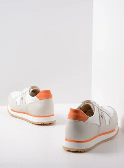 Lage Veterschoenen|Wandelschoenen<Wolky e-Walk - wit/gebroken wit leer wit/gebrokenwitleer