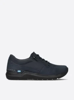 Lage Veterschoenen|Wandelschoenen<Wolky Feltwell - blauw nubuck blauwnubuck