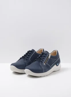 Lage Veterschoenen|Wandelschoenen<Wolky Feltwell - denim nubuck denimnubuck