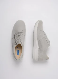 Lage Veterschoenen|Wandelschoenen<Wolky Feltwell - lichtgrijs nubuck lichtgrijsnubuck