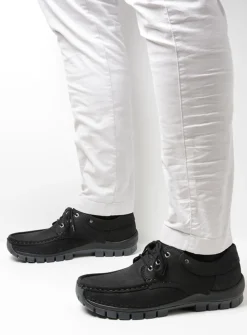 Veterschoenen Heren|Comfortschoenen Heren<Wolky Fly men - zwart nubuck zwartnubuck