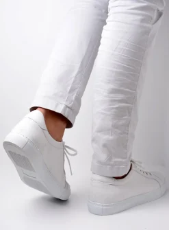 Veterschoenen Heren|Sneakers Heren<Wolky Forecheck - wit leer witleer