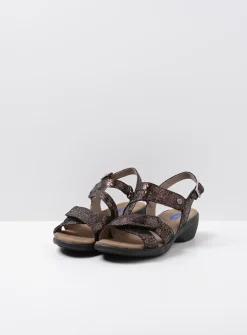 Sandalen<Wolky Fria - bruin leer bruinleer