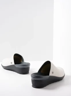 Slippers|Klompen<Wolky Go - creme wit leer cremewitleer