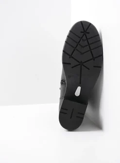 Halfhoge Laarzen|Herfst/Winter<Wolky Hinton - zwart leer zwartleer