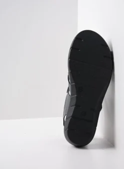 Sandalen<Wolky Ikaria - antraciet leer antracietleer