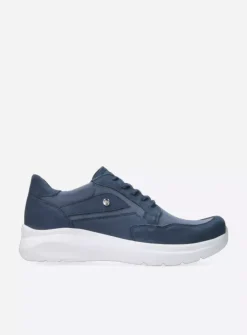 Lage Veterschoenen|Sneakers<Wolky Impact S2F - denim combi stretch leer denimcombistretchleer