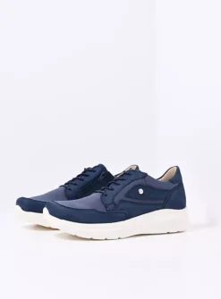 Lage Veterschoenen|Sneakers<Wolky Impact S2F - denim combi stretch leer denimcombistretchleer