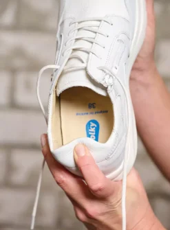 Lage Veterschoenen|Sneakers<Wolky Impact S2F - wit/gebroken combi stretch leer wit/gebrokencombistretchleer