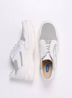 Lage Veterschoenen|Sneakers<Wolky Impact S2F - wit/grijsgroen combi stretchleer wit/grijsgroencombistretchleer