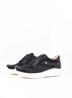 Lage Veterschoenen|Sneakers<Wolky Impact S2F - zwart combi stretch leer zwartcombistretchleer