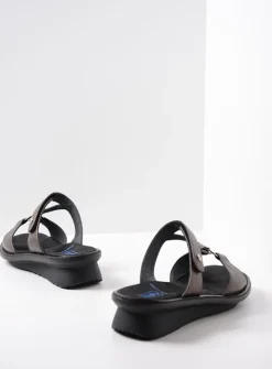 Slippers<Wolky Isa - brons leer bronsleer