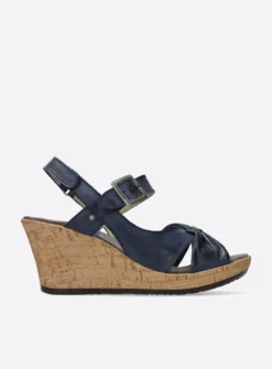 Sandalen<Wolky Ixia 2 - blauw leer blauwleer