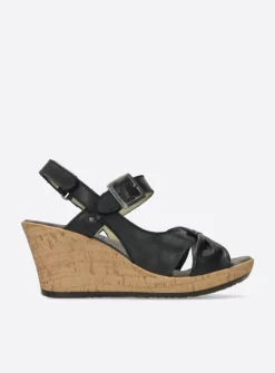 Sandalen<Wolky Ixia 2 - zwart leer zwartleer