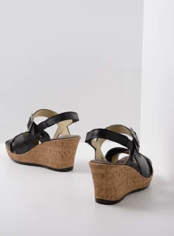 Sandalen<Wolky Ixia 2 - zwart leer zwartleer