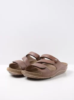 Slippers<Wolky Jasper - cognac leer cognacleer