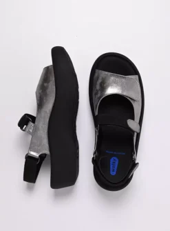 Sandalen<Wolky Jewel - grijs metallic nubuck grijsmetallicnubuck