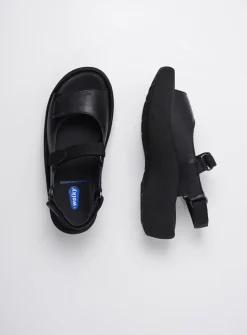 Sandalen<Wolky Jewel - zwart leer zwartleer