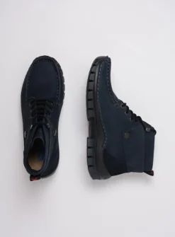 Hoge Veterschoenen|Herfst/Winter<Wolky Jump - blauw nubuck blauwnubuck