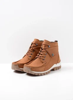 Hoge Veterschoenen|Herfst/Winter<Wolky Jump - cognac nubuck cognacnubuck