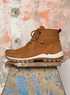 Hoge Veterschoenen|Herfst/Winter<Wolky Jump - cognac nubuck cognacnubuck