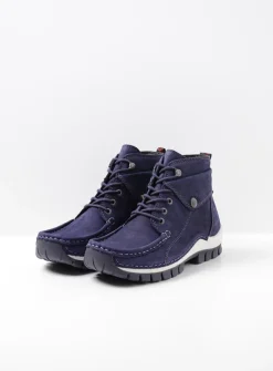 Hoge Veterschoenen|Herfst/Winter<Wolky Jump - paars nubuck paarsnubuck